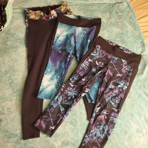 Set of 3 Blackmilk Brand Workout Leggings L